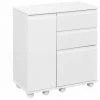 ALTOBUY SMILE - Bureau Extensible 1 Porte 3 Tiroirs Blanc - Blanc -France Bureau Soldes 2022 17851914 1