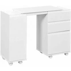 ALTOBUY SMILE - Bureau Extensible 1 Porte 3 Tiroirs Blanc - Blanc -France Bureau Soldes 2022 17851914 2
