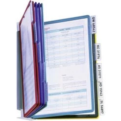 Durable Support Mural Pour Panneau Transparent VARIO WALL 10 - 5567 Rouge, Jaune, Vert, Bleu, Noir DIN A4 Nombre De Poc