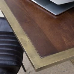 MADE IN MEUBLES Bureau Industriel Style Pupitre En Métal - Cuivre -France Bureau Soldes 2022 18478745 3