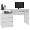 HUCOCO TOSKA - Bureau Informatique Contemporain 135x77x60 Cm - Grand Plateau + 3 Tiroirs + Niche De Rangement - Table Ordinateur - Blanc 1 HUCOCO TOSKA - Bureau Informatique Contemporain 135x77x60 Cm - Grand Plateau + 3 Tiroirs + Niche De Rangement - Table Ordinateur - Blanc -France Bureau Soldes 2022 18516736 1