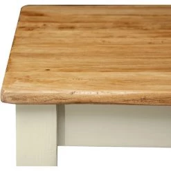 BISCOTTINI Table à Rallonge Style Champêtre En Bois Massif De Tilleul Avec Structure Antique Blanche Et Plan En Finition Naturelle 11 BISCOTTINI Table à Rallonge Style Champêtre En Bois Massif De Tilleul Avec Structure Antique Blanche Et Plan En Finition Naturelle -France Bureau Soldes 2022 18527417 5