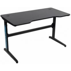 AUTRES FIRE LED Bureau De Gaming En Métal Noir - Eclairage LED - Hauteur Réglable - L 120 X P 60 X H 83 Cm