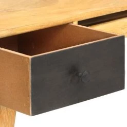 VidaXL Bureau Avec Tiroirs 130x50x80 Cm Bois Solide De Manguier - Brun -France Bureau Soldes 2022 18760993 5