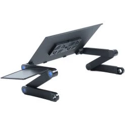 IKAYAA Support Reglable En Aluminium Pour Ordinateur Portable, Avec 2 Ventilateurs De Refroidissement, Noir -France Bureau Soldes 2022 19154143 4