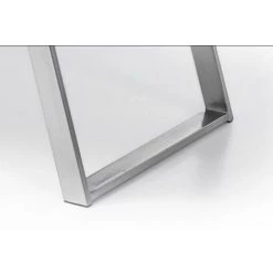 INSIDE75 Bureau ALINA Laqué Blanc Mat Piétement Métal Brossé - Blanc -France Bureau Soldes 2022 19409341 4