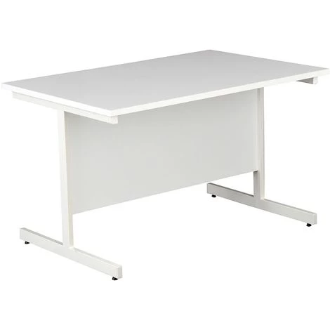 Table De Réunion Rectangulaire | LxPxH 1200 X 800 X 730 Mm | Piétement Blanc | Blanc | Karbon | Certeo - Blanc 3 Table De Réunion Rectangulaire | LxPxH 1200 X 800 X 730 Mm | Piétement Blanc | Blanc | Karbon | Certeo - Blanc