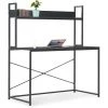 YOUTHUP Bureau D'ordinateur Noir 120 X 60 X 138 Cm 1 YOUTHUP Bureau D'ordinateur Noir 120 X 60 X 138 Cm -France Bureau Soldes 2022 19527190 1