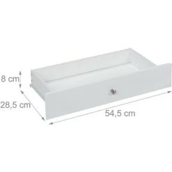 Relaxdays Bureau D’angle, étagère Et Tiroir, Peu Encombrant, Chambre De Travail,style Campagnard,HlP: 76x107x72 Cm,blanc -France Bureau Soldes 2022 19576964 5