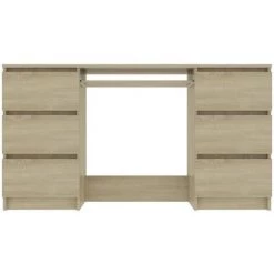 VidaXL Bureau 140x50x77 Cm Aggloméré Chêne Sonoma - Brun 10 VidaXL Bureau 140x50x77 Cm Aggloméré Chêne Sonoma - Brun -France Bureau Soldes 2022 19703321 4