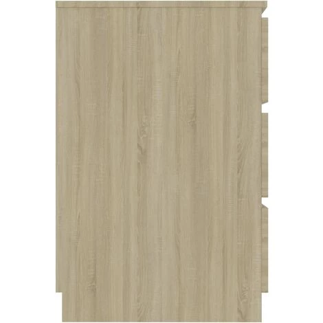 VidaXL Bureau 140x50x77 Cm Aggloméré Chêne Sonoma - Brun 7 VidaXL Bureau 140x50x77 Cm Aggloméré Chêne Sonoma - Brun – Image 5