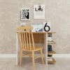 HOMEMANIA Bureau Basil Wood- Table - Avec Etagere, Etageres - Bureau, Etude, Chambre -Chene, Blanc En Penneau De Particules, 90 X 50 X 72 Cm -France Bureau Soldes 2022 19715359 1