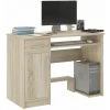 HUCOCO LONDON - Bureau Moderne Informatique D'ordinateur 90x50x73 - Support Clavier Niche Ordinateur PC Tiroir - Mobilier Travail/office - Sonoma -France Bureau Soldes 2022 19881527 1