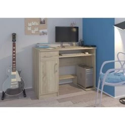 HUCOCO LONDON - Bureau Moderne Informatique D'ordinateur 90x50x73 - Support Clavier Niche Ordinateur PC Tiroir - Mobilier Travail/office - Sonoma 5 HUCOCO LONDON - Bureau Moderne Informatique D'ordinateur 90x50x73 - Support Clavier Niche Ordinateur PC Tiroir - Mobilier Travail/office - Sonoma -France Bureau Soldes 2022 19881527 2