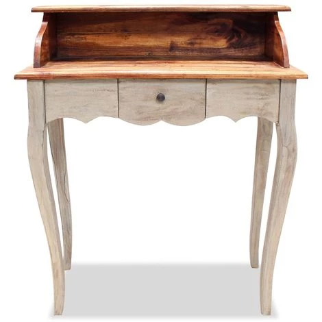 ASUPERMALL Bureau Bois De Recuperation Massif 80 X 40 X 92 Cm 6 ASUPERMALL Bureau Bois De Recuperation Massif 80 X 40 X 92 Cm – Image 4