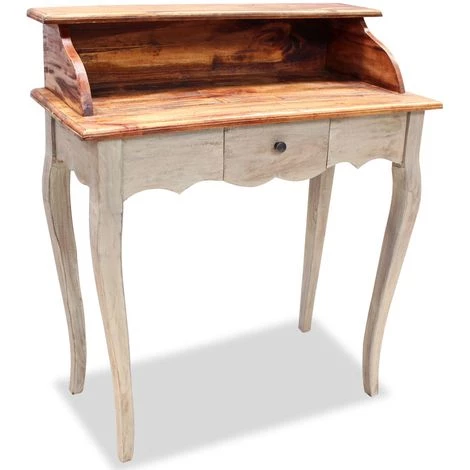 ASUPERMALL Bureau Bois De Recuperation Massif 80 X 40 X 92 Cm 7 ASUPERMALL Bureau Bois De Recuperation Massif 80 X 40 X 92 Cm – Image 5