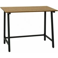 Bureau Informatique, Bureau D'ordinateur, Meuble De Bureau Avec Plateau En Bois Et Cadre En Acier - Meerveil -France Bureau Soldes 2022 21900152 3