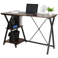 DAZHOM Bureau Avec Fonction De Stockage 120 * 48 * 77,5 Cm