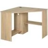 HOMCOM Bureau Informatique Bureau D'angle Contemporain Avec étagères Panneaux Particules Chêne Clair - Beige 2 HOMCOM Bureau Informatique Bureau D'angle Contemporain Avec étagères Panneaux Particules Chêne Clair - Beige -France Bureau Soldes 2022 22133659 1