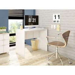 BEAUX MEUBLES PAS CHERS Bureau Blanc Mat 90 Cm 11 BEAUX MEUBLES PAS CHERS Bureau Blanc Mat 90 Cm -France Bureau Soldes 2022 22778204 5