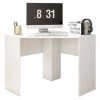 BEAUX MEUBLES PAS CHERS Bureau D'Angle Blanc Mat 90 Cm -France Bureau Soldes 2022 22778208 1