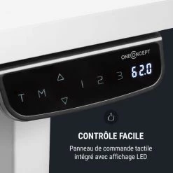 Oneconcept Multidesk Comfort Bureau électrique Hauteur & Largeur Réglable Blanc -France Bureau Soldes 2022 22845415 3