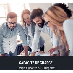 Oneconcept Multidesk Comfort Bureau électrique Hauteur & Largeur Réglable Blanc -France Bureau Soldes 2022 22845415 4