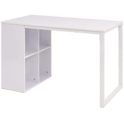Topdeal Table D'écriture 120 X 60 X 75 Cm Blanc -France Bureau Soldes 2022 23041528 3