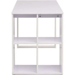 Topdeal Table D'écriture 120 X 60 X 75 Cm Blanc -France Bureau Soldes 2022 23041528 4