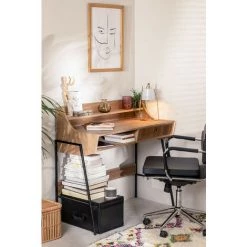 Bureau En MDF Et Métal Ancher SKLUM MDF - Métal Bois Naturel - Bois Naturel Bois Naturel 8 Bureau En MDF Et Métal Ancher SKLUM MDF - Métal Bois Naturel - Bois Naturel Bois Naturel -France Bureau Soldes 2022 23162989 2