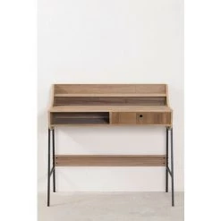 Bureau En MDF Et Métal Ancher SKLUM MDF - Métal Bois Naturel - Bois Naturel Bois Naturel 11 Bureau En MDF Et Métal Ancher SKLUM MDF - Métal Bois Naturel - Bois Naturel Bois Naturel -France Bureau Soldes 2022 23162989 5