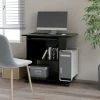 Bureau D'Ordinateur Aggloméré 80x50x75 Cm Noir VidaXL
