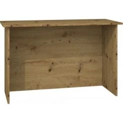 HUCOCO ATLAS - Bureau Informatique D'ordinateur 120x74x60 Cm - Plateau Large - Bureau Pour Ordinateur Portable - Console Moderne - Marron