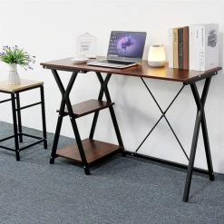 DazHom? Bureau 120 * 48 * 77.5cm Avec Fonction De Stockage -France Bureau Soldes 2022 23844255 5