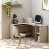 Bureau D'angle En Forme De L 120x140x75 Cm Aggloméré Gris Béton VidaXL -France Bureau Soldes 2022 23855333 1