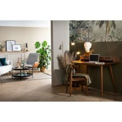 MILIBOO Bureau Vintage Noyer 3 Tiroirs L110 Cm OPUS - Noyer -France Bureau Soldes 2022 24168005 5