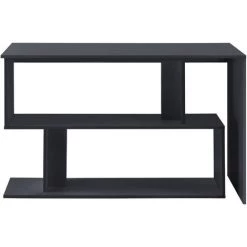 Bureau Gigogne Design Avec Partie Étagère Bureau De Coin Extension Panneau De Particules Mélaminé 77 X 120 X 50 Cm Gris Foncé [en.casa] -France Bureau Soldes 2022 24227260 5