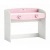 DEMEYERE Bureau 1 Tiroir Anastasia Rose Et Blanc - Rose - Rose/blanc