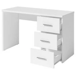 MEBLOSIEK Bureau Open 3 Tiroirs Blanc - Blanc - Blanc 7 MEBLOSIEK Bureau Open 3 Tiroirs Blanc - Blanc - Blanc -France Bureau Soldes 2022 24377198 3