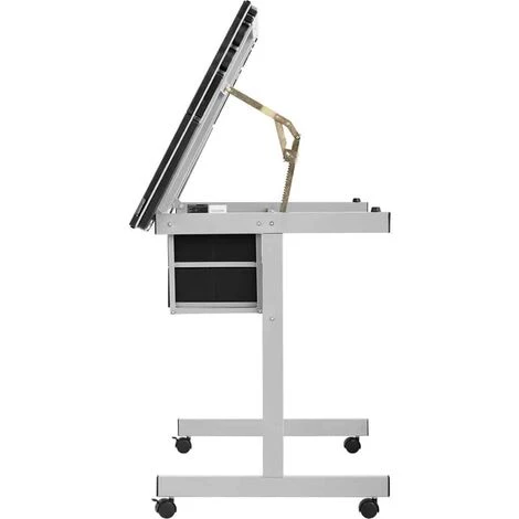 FROMM & STARCK Table à Dessin Architecte Plateau Inclinable ≤62° & Réglable En Hauteur 80-125cm - Argent 4 FROMM & STARCK Table à Dessin Architecte Plateau Inclinable ≤62° & Réglable En Hauteur 80-125cm - Argent – Image 2