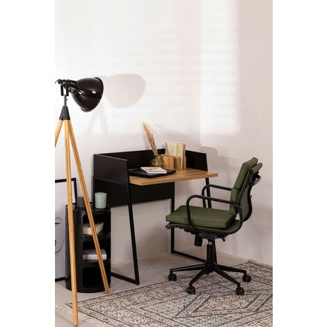 Bureau En Acier Et Bois Yneh SKLUM Acier - MDF - Noir 4 Bureau En Acier Et Bois Yneh SKLUM Acier - MDF - Noir – Image 2