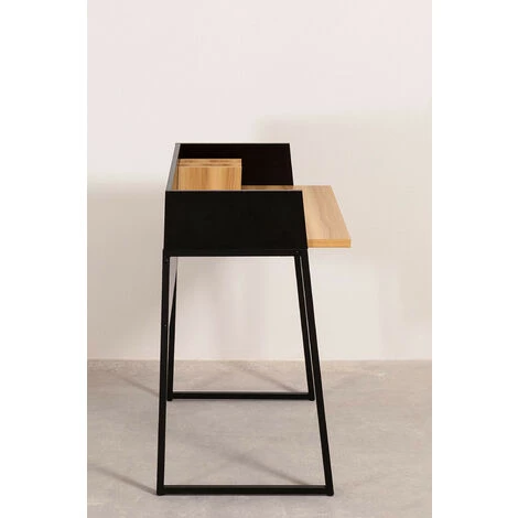 Bureau En Acier Et Bois Yneh SKLUM Acier - MDF - Noir 6 Bureau En Acier Et Bois Yneh SKLUM Acier - MDF - Noir – Image 4