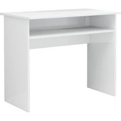 YOUTHUP Bureau Blanc Brillant 90x50x74 Cm Aggloméré - Blanc 8 YOUTHUP Bureau Blanc Brillant 90x50x74 Cm Aggloméré - Blanc -France Bureau Soldes 2022 24555708 2