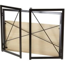 CASAME Bureau Pliable Style Industriel - Longueur 100 Cm - Casâme - Bois Clair -France Bureau Soldes 2022 24961841 3