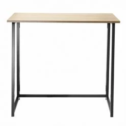 CASAME Bureau Pliable Style Industriel - Longueur 80 Cm - Casâme - Bois Clair