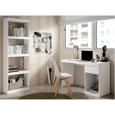 VENTEMEUBLESONLINE BUREAU BORO 1 TIROIR ET ÉTAGÈR 4 VENTEMEUBLESONLINE BUREAU BORO 1 TIROIR ET ÉTAGÈR – Image 2