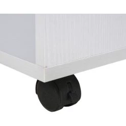 HOMCOM Support D'imprimante Organiseur Bureau Caisson 3 Tiroirs + 2 Niches + Grand Plateau Panneaux Particules Blanc 11 HOMCOM Support D'imprimante Organiseur Bureau Caisson 3 Tiroirs + 2 Niches + Grand Plateau Panneaux Particules Blanc -France Bureau Soldes 2022 25007635 5