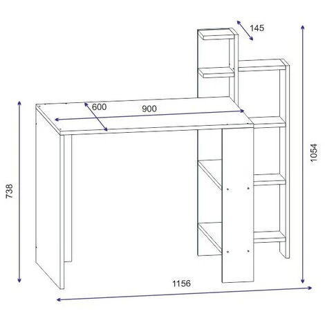 AZURA HOME DESIGN Bureau METU - Blanc 7 AZURA HOME DESIGN Bureau METU - Blanc – Image 5