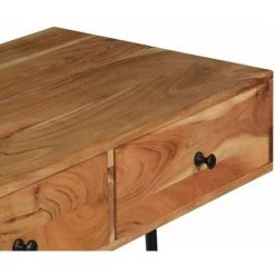 Hommoo Bureau Mural 90x40x170 Cm Bois D'acacia Solide HDV13547 -France Bureau Soldes 2022 25073073 4