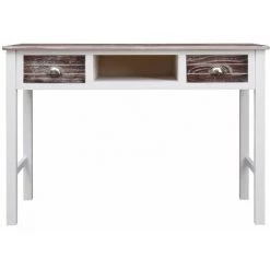 Hommoo Bureau Marron 110 X 45 X 76 Cm Bois HDV24695 -France Bureau Soldes 2022 25136522 3